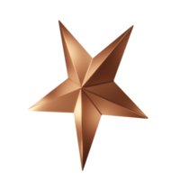 Star rating icon bronze png