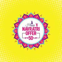 Navratri Festival Offer, Template, Banner, Logo Design, Icon, Poster, Unit, Label, Web Header, Vector