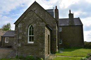 Old Stone School House on a Spring Day photo