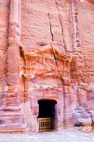 Nabatean tombs in the Siq, Petra photo