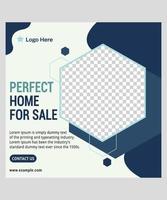 Real Estate Social Media Post Template vector