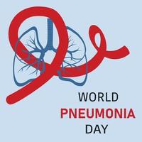 World Pneumonia Day vector