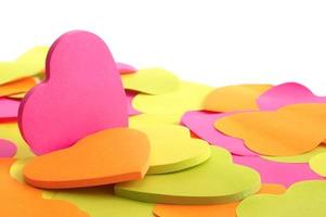 Colors of paper heart photo