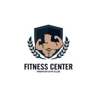 Fitness logo design template health or gym vector image