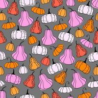 Vintage cartoon seamless pattern with pumpkin pattern for decoration design. vector