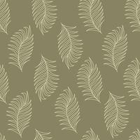 Seamless pattern with tropical palm leaves. vector