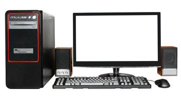 desktop computer with widescreen display photo