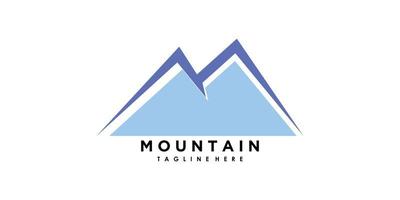 vintage mountain adventure logo design with creative concept premium vector