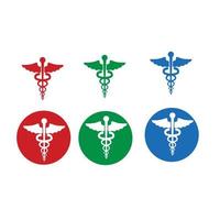 Caduceus Symbol icons vector design