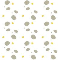 Abstract polka dot seamless vector pattern in pastel colours