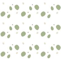 Abstract polka dot seamless vector pattern in pastel colours