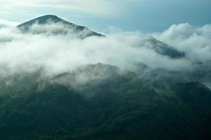 fog in the mountains photo