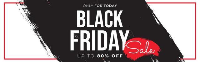 black friday sale banner vector