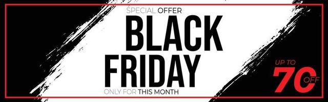 black friday sale banner vector