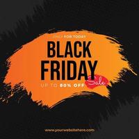 black friday sale banner vector