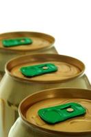 Green cap cans photo