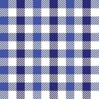 Blue and white checkered background plaid texture seamless pattern fabric checkered background gingham background vector