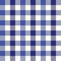 Blue and white checkered background plaid texture seamless pattern fabric checkered background gingham background vector