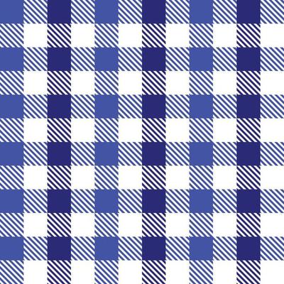 Blue and white checkered background plaid texture seamless pattern fabric checkered background gingham background