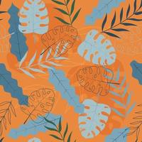 Pattern With Monstera Leaves