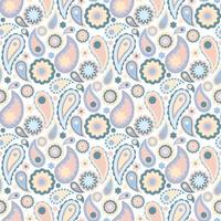 doodle paisley pattern vector