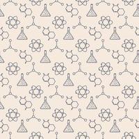 seamless pattern with science elements vector