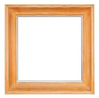 old square wide simple wooden picture frame photo