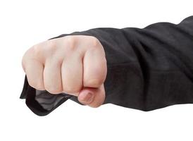 front view of fist punch - hand gesture photo