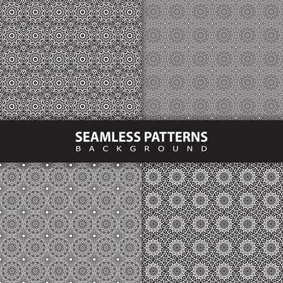 Set of Geometric seamless patterns