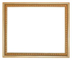 retro classical gilted wooden picture frame photo