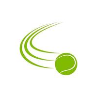 logotipo de pelota de tenis vector