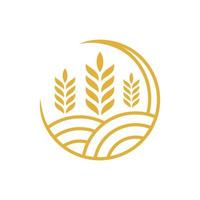 Wheat farming logo