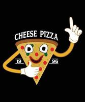 Pizza Logo Type Vector T-Shirt Design Template