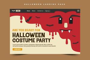 Simple and elegant Halloween graphic design template that is easy to customize vector