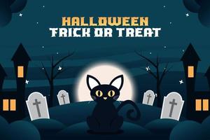 Simple and elegant Halloween graphic design template that is easy to customize vector