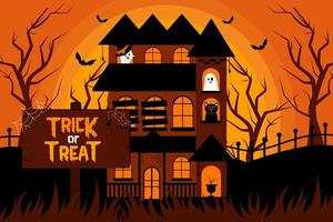 Simple and elegant Halloween graphic design template that is easy to customize vector