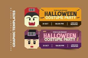 plantilla de diseño gráfico de halloween simple y elegante que es fácil de personalizar vector