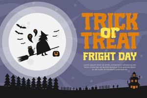 Simple and elegant Halloween graphic design template that is easy to customize vector