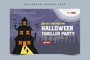 Simple and elegant Halloween graphic design template that is easy to customize vector