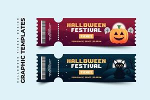 plantilla de diseño gráfico de halloween simple y elegante que es fácil de personalizar vector