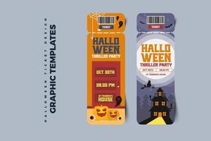 Simple and elegant Halloween graphic design template that is easy to customize vector