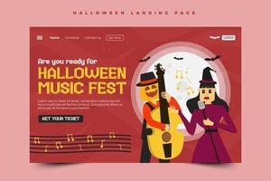 Simple and elegant Halloween graphic design template that is easy to customize vector