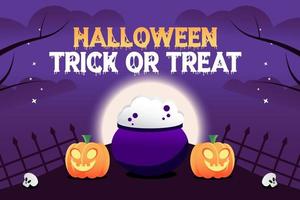 Simple and elegant Halloween graphic design template that is easy to customize vector