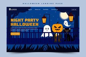 plantilla de diseño gráfico de halloween simple y elegante que es fácil de personalizar vector