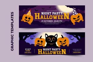 Simple and elegant Halloween graphic design template that is easy to customize vector