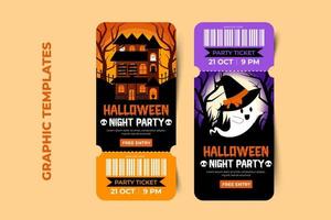 plantilla de diseño gráfico de halloween simple y elegante que es fácil de personalizar vector