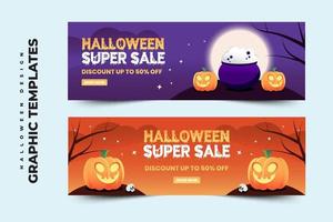 Simple and elegant Halloween graphic design template that is easy to customize vector