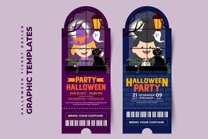 plantilla de diseño gráfico de halloween simple y elegante que es fácil de personalizar vector