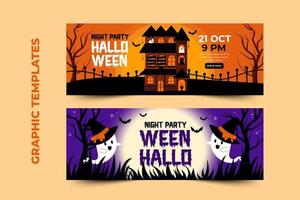 plantilla de diseño gráfico de halloween simple y elegante que es fácil de personalizar vector