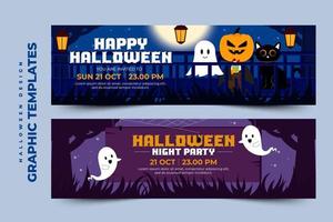 plantilla de diseño gráfico de halloween simple y elegante que es fácil de personalizar vector